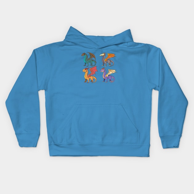 Dragon Collection Kids Hoodie by Mako Design 